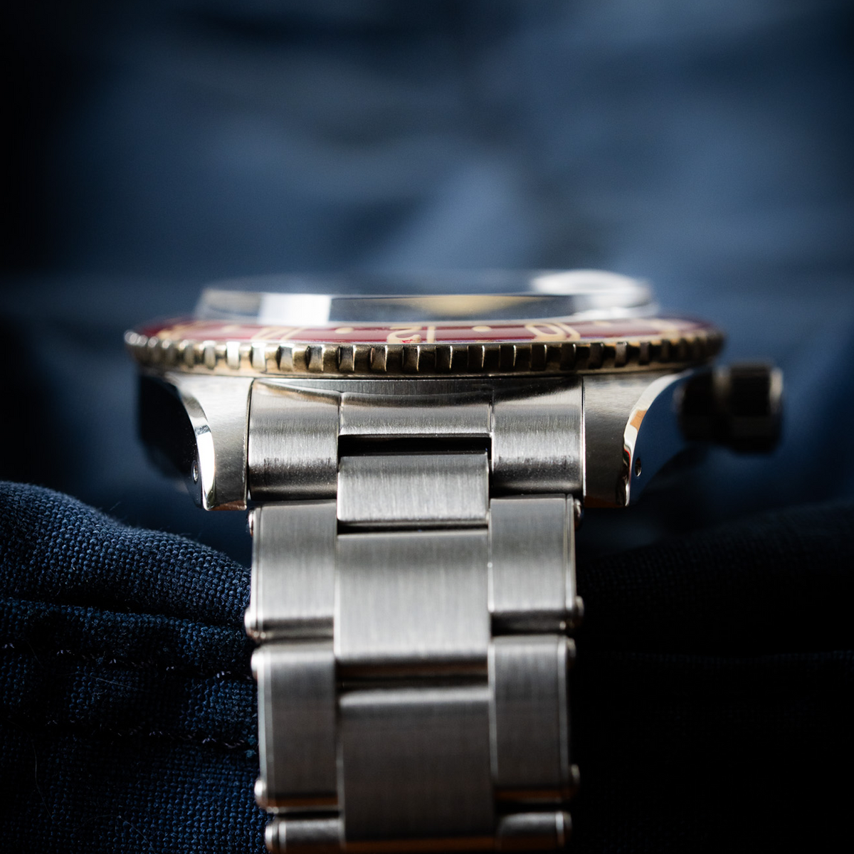 WMT Panton MKII - Brown Dial/ Heavy Aged/ Metal Bracelet + Leather Strap Set, side view
