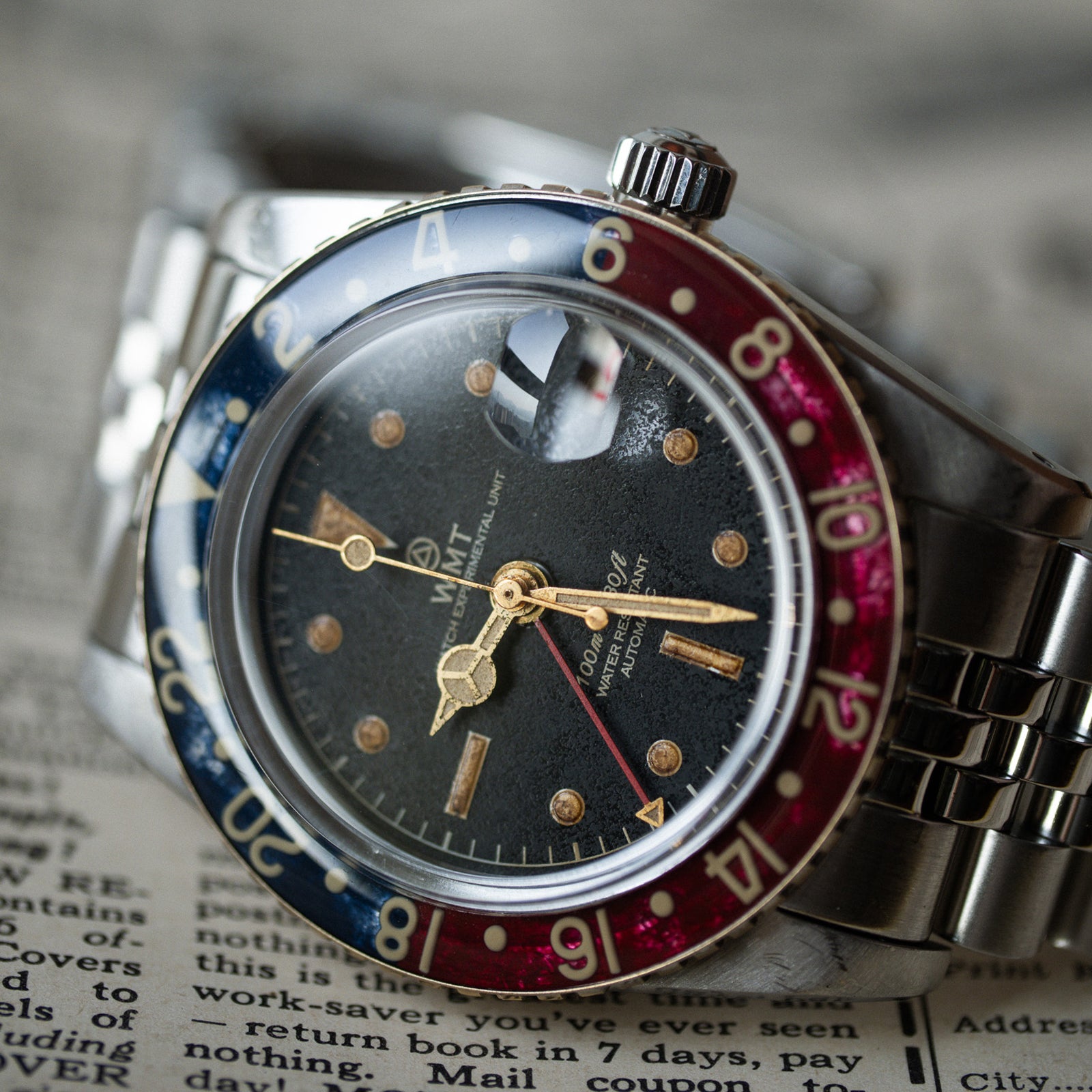 WMT Watches Hong Kong | Panton MKII - Black Dial/ Heavy Aged WMT