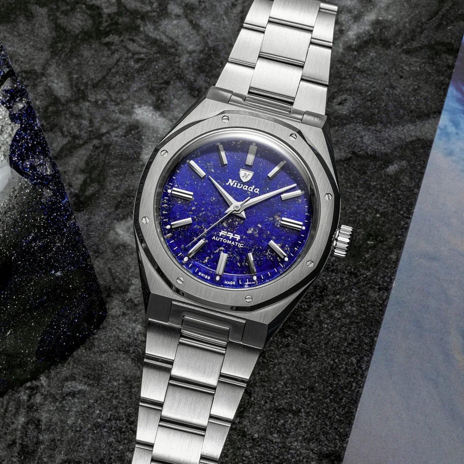 Nivada Grenchen 香港零售商| F77 SST Lapis Lazuli MK2 - 38mm 68048A