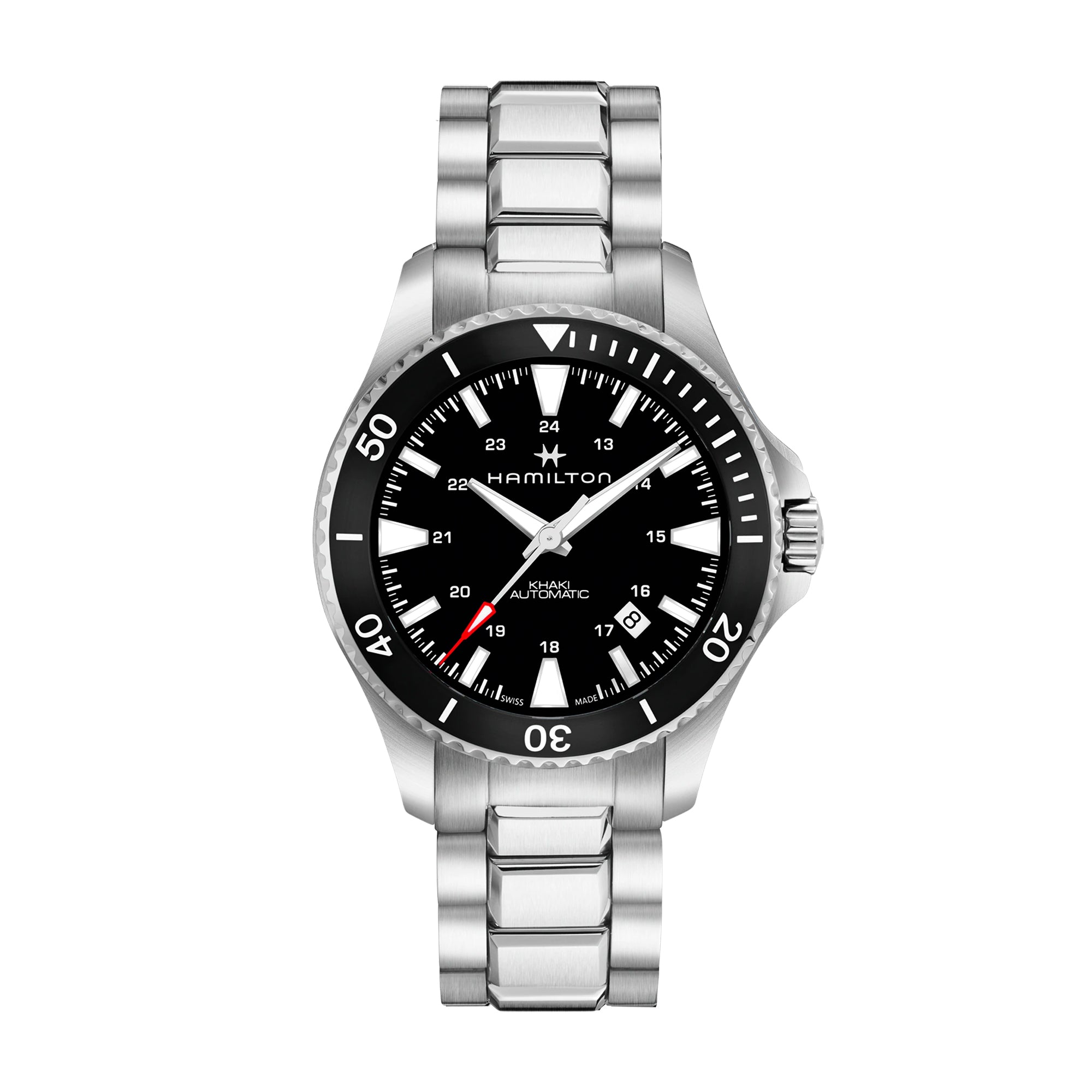 Crown Hour Hamilton Khaki Navy Scuba Auto H82335131